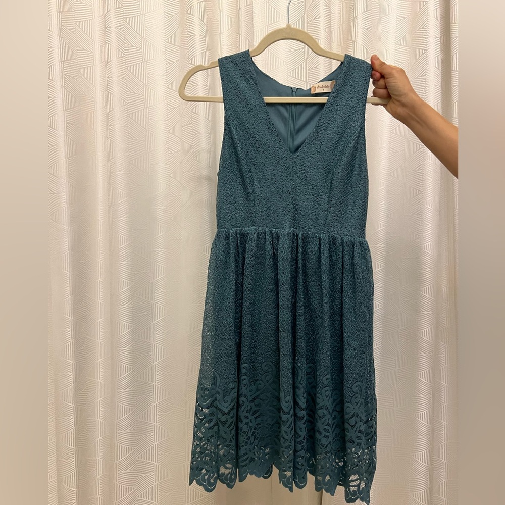 Textured Ocean Blue Altar’d State Dress, Size Small.